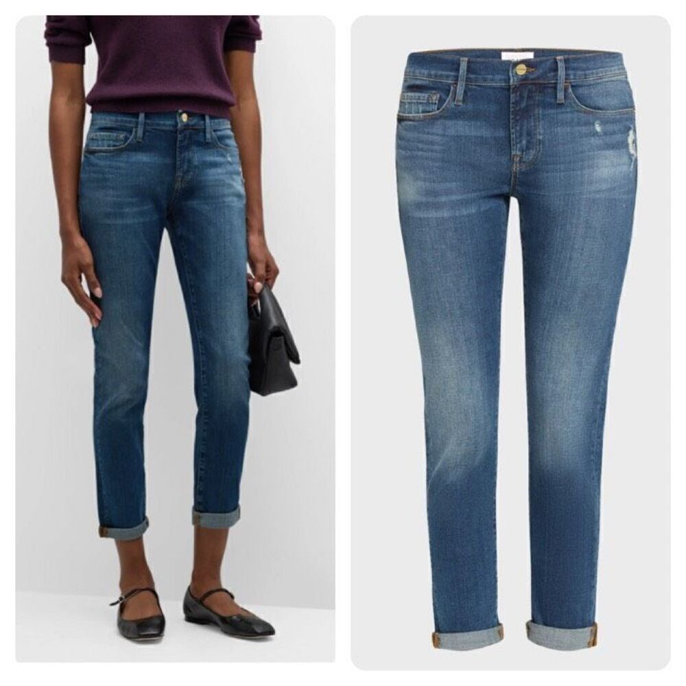 Frame Denim Blue Boyfriend Jeans
